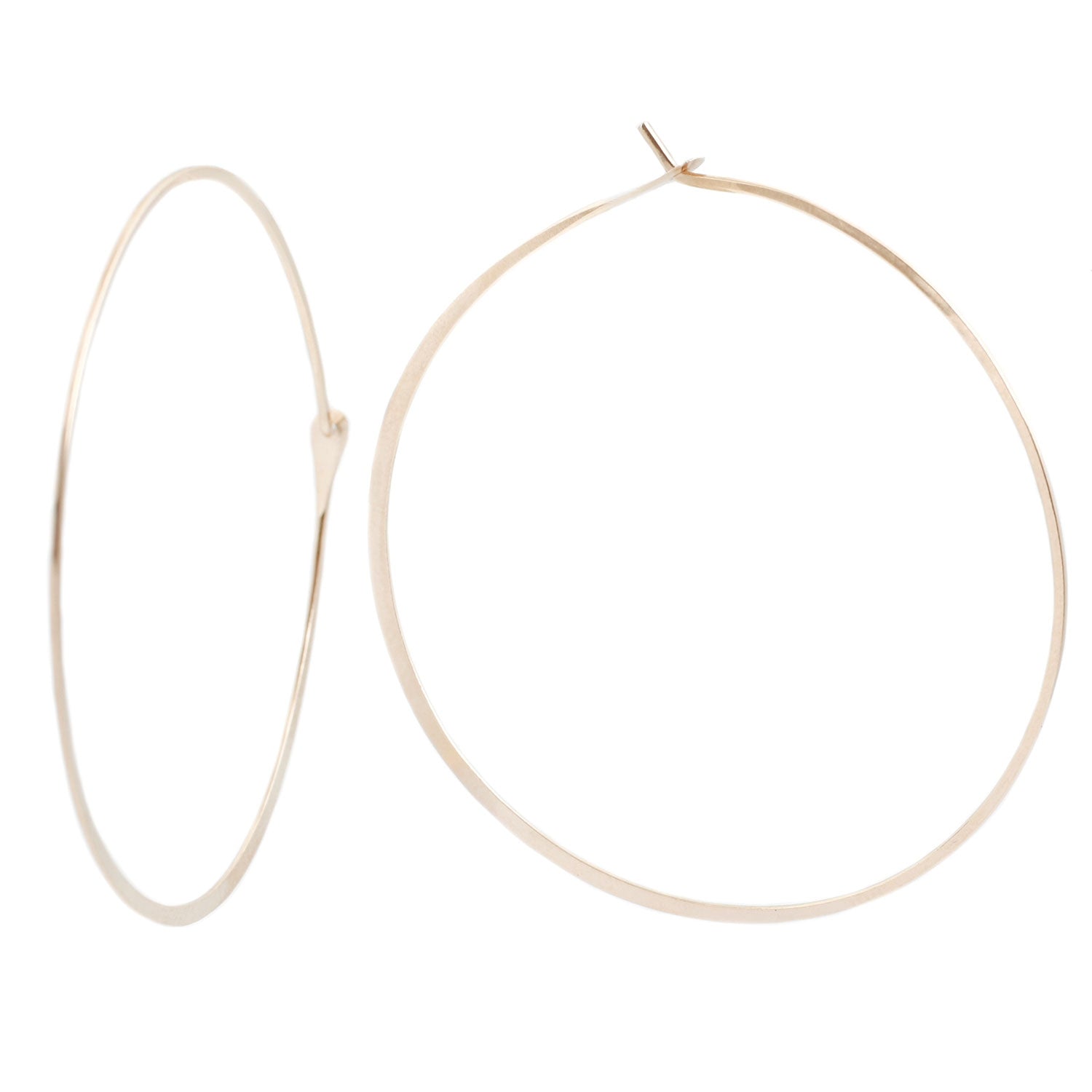 Yellow Gold Large Hoops