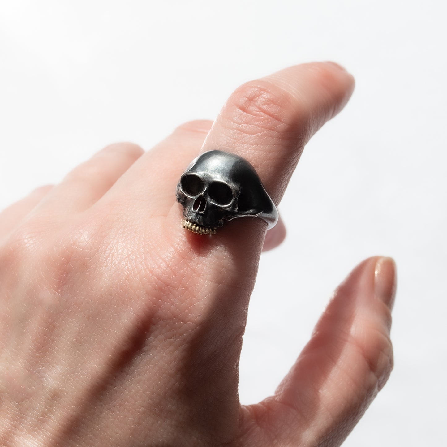 Small Black Skull Ring