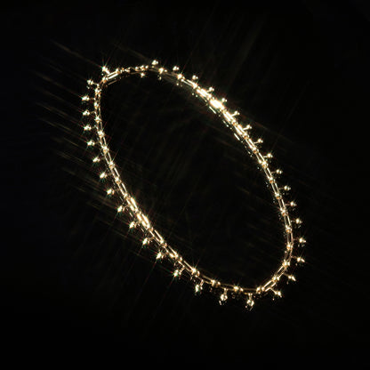 Gold Spike Link Necklace