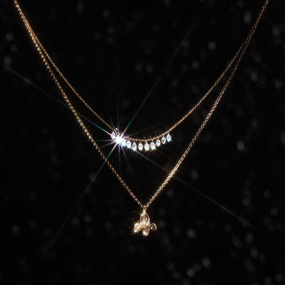 Marquise Eleven Diamond Necklace