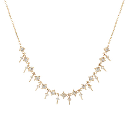 Dangling Diamond Line Necklace