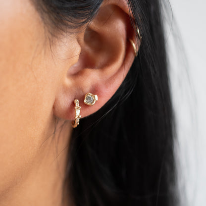 Salt & Pepper Organic Diamond Studs