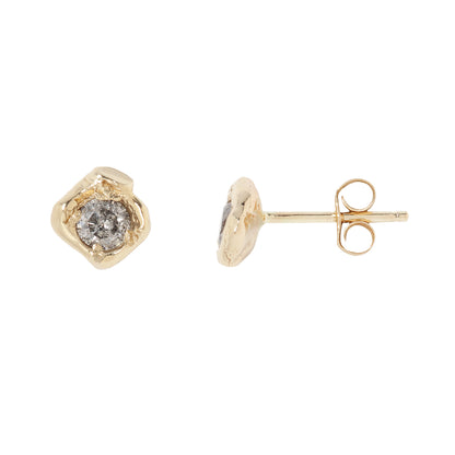 Salt & Pepper Organic Diamond Studs