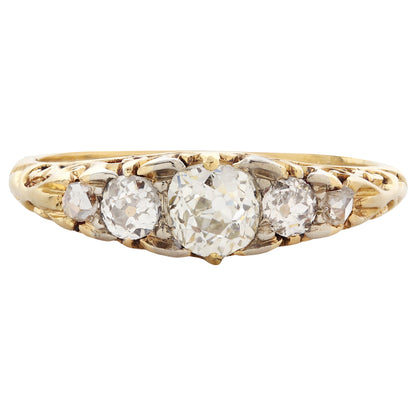 Opulent Diamond Half Hoop Ring