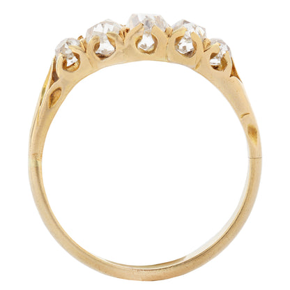 Diamond Elegance Half Hoop Ring