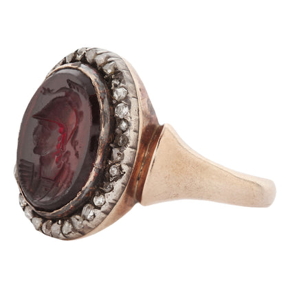 Antique Minerva Intaglio Ring