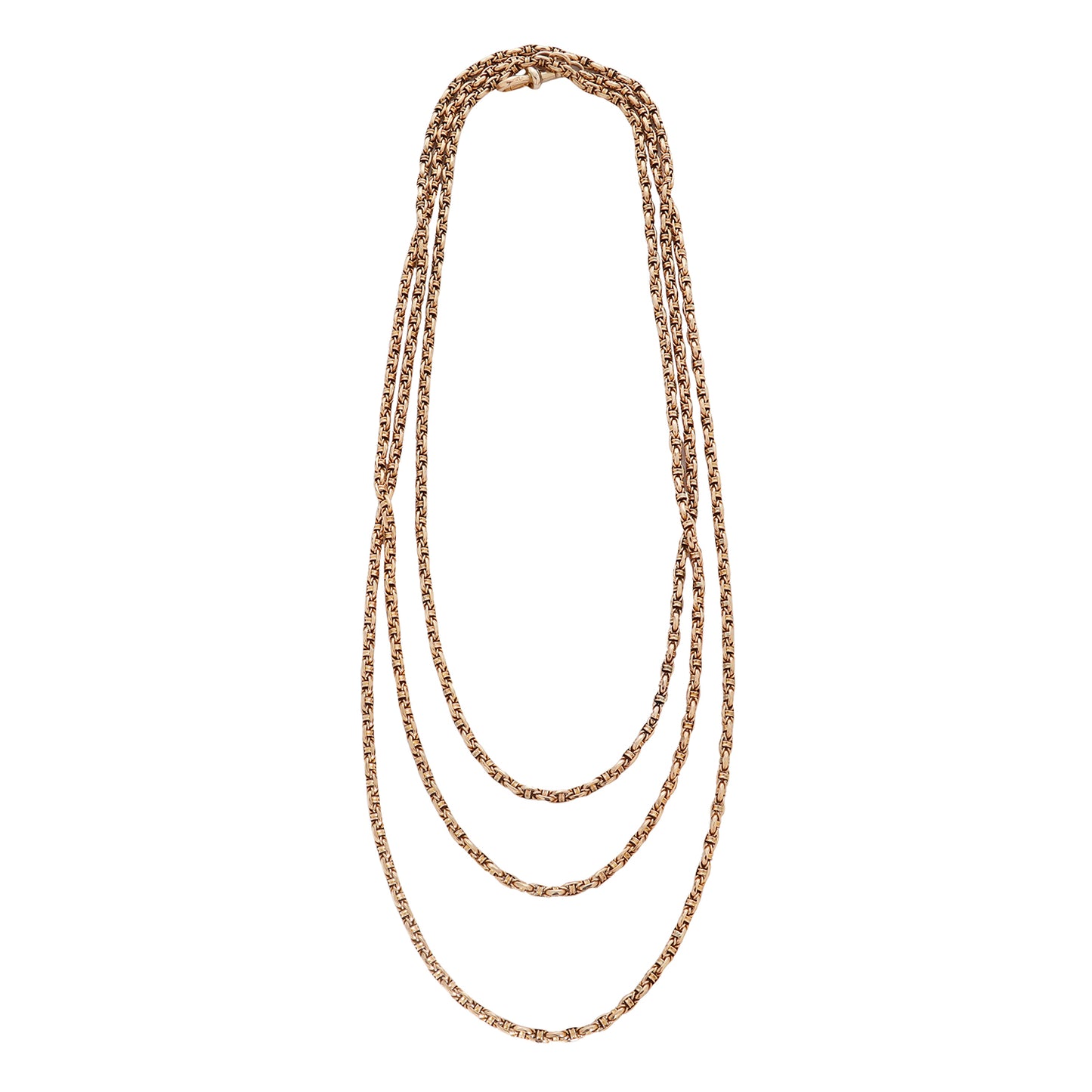 Faceted Long Guard Chain