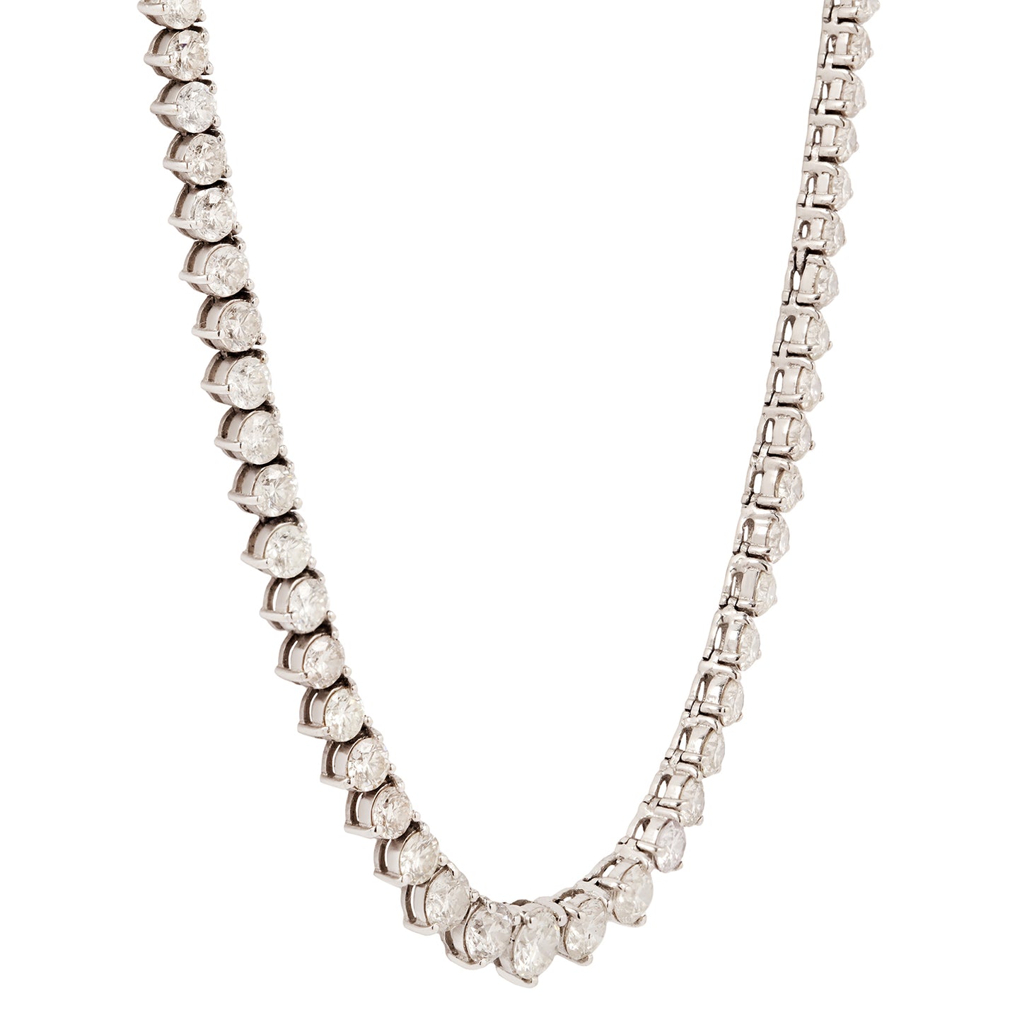 Vintage Diamond Tennis Necklace