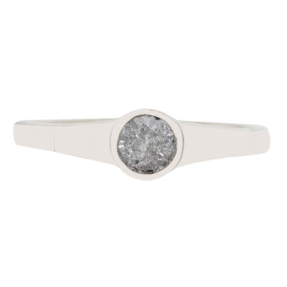 Salt & Pepper Diamond Eclipse Ring