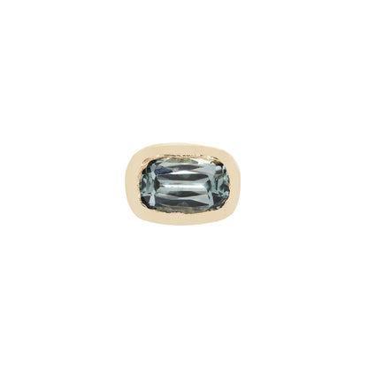 Teal Ellipse Sapphire Stud