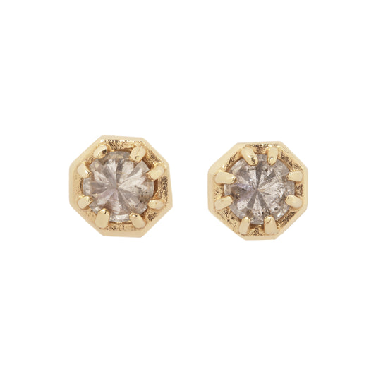 Tiny Point Up Diamond Studs