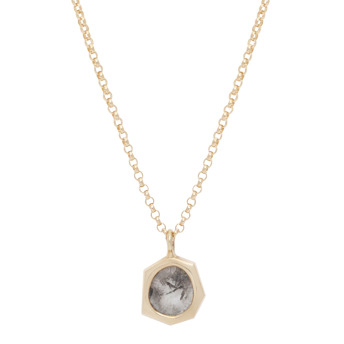 Diamond Slice Geo Necklace