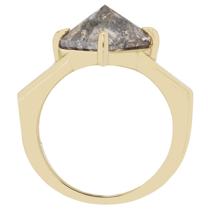 Speckled Pyramid Diamond Ring