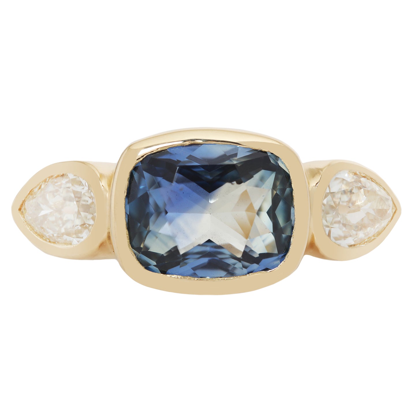 Azure Sapphire & Diamond Ring