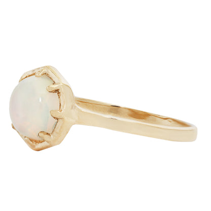 Opal Octagon Ring