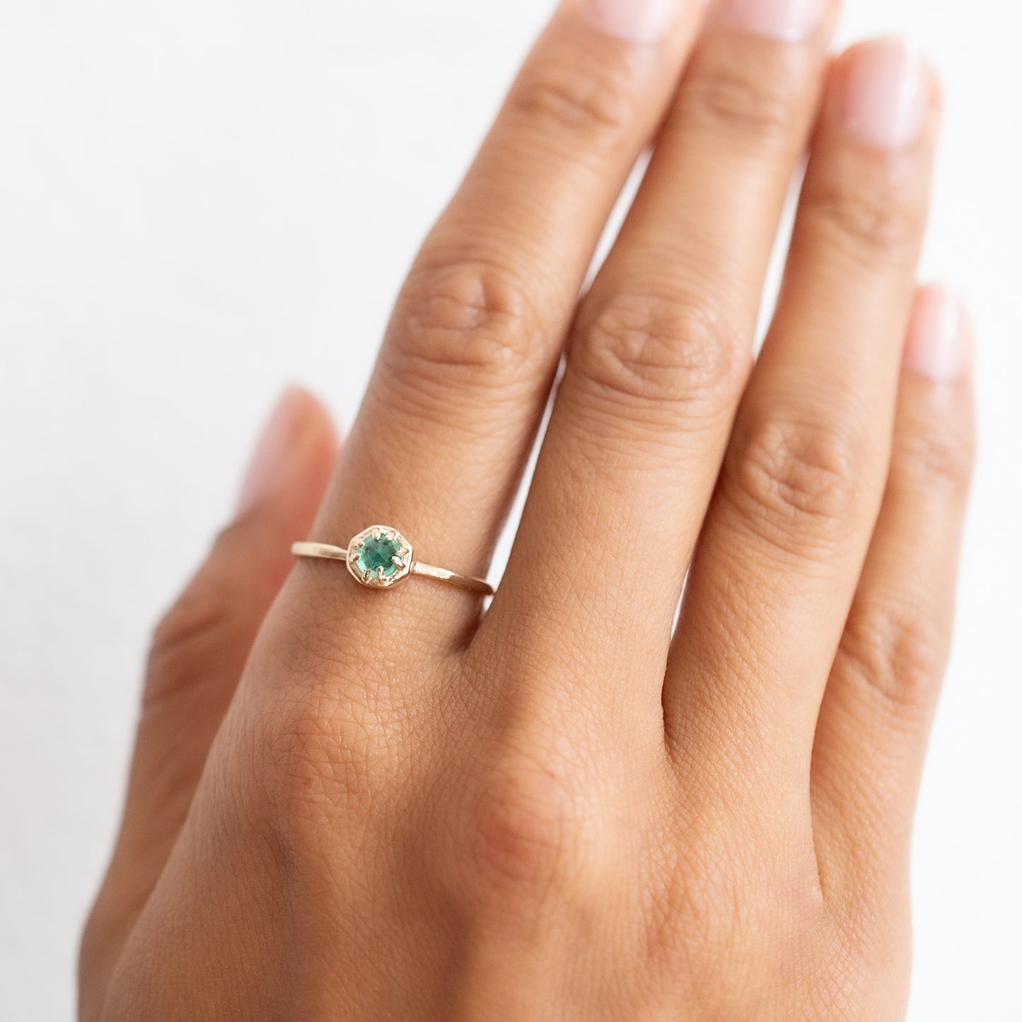 Tiny Emerald Ring