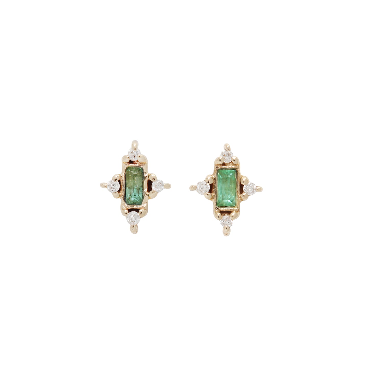 Amulet Emerald Studs