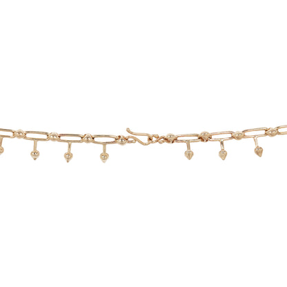 Gold Spike Link Necklace