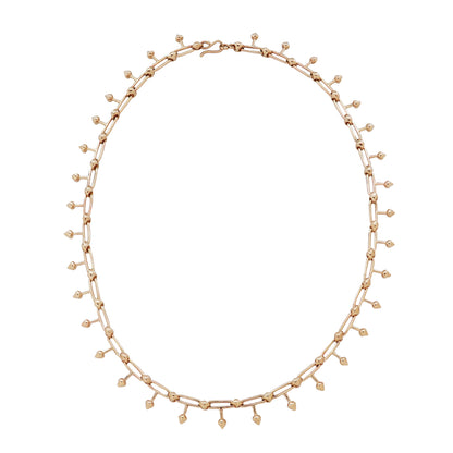 Gold Spike Link Necklace