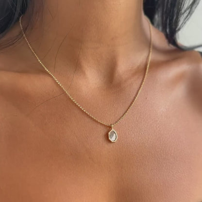 Diamond Slice Geo Necklace