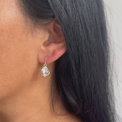 Diamond Slice Geo Earrings