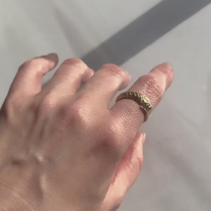 Gold Single Snake Ring