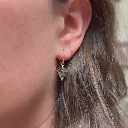 Large Quartz Kite Drop Earrings