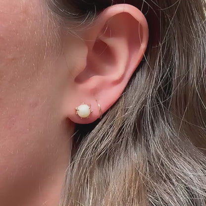 White Pearl Studs