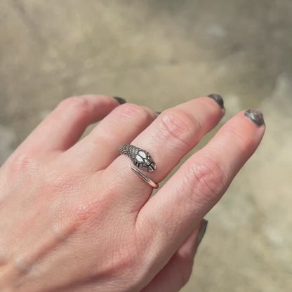 Silver Single Snake Ring