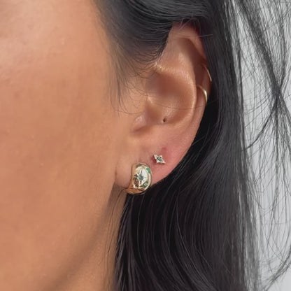 Amulet Emerald Studs