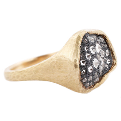 Inverted Diamond Relic Ring