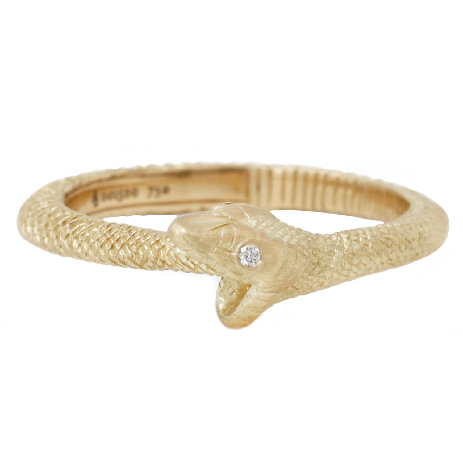 Gold Ouroboros Snake Ring – ESQUELETO